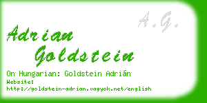 adrian goldstein business card