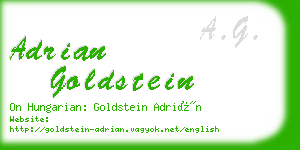 adrian goldstein business card